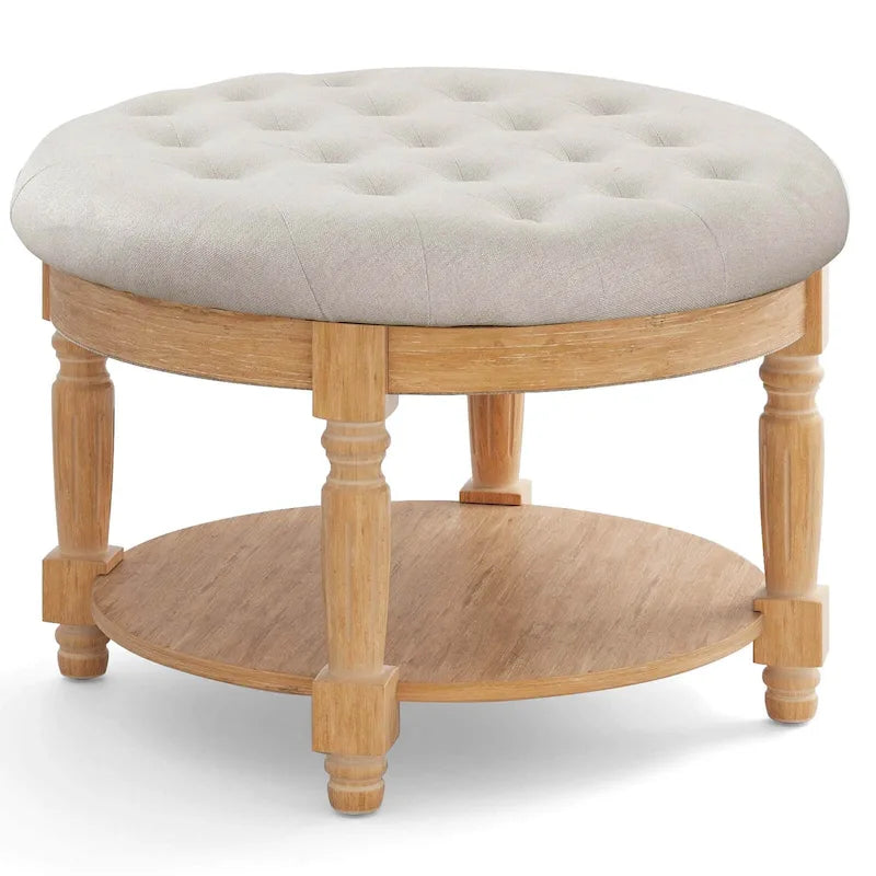 Banc de rangement / table basse / pouf rond géant 29 avec