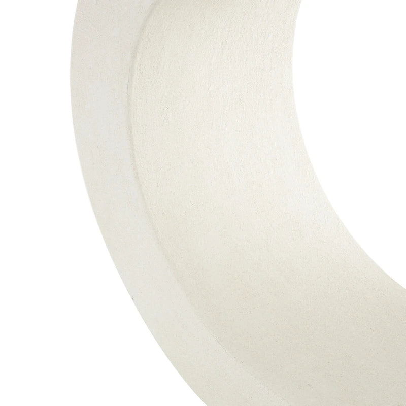 Console en bois en forme de C - Blanc - - 12W x 44L x 25H