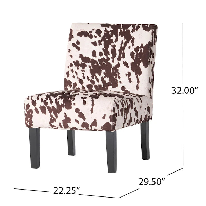 Fauteuil d'appoint contemporain en tissu (lot de 2) par
