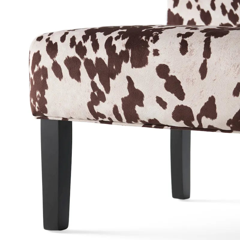 Fauteuil d'appoint contemporain en tissu (lot de 2) par