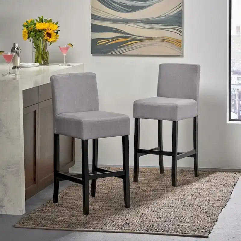 Tabouret de bar en tissu de 30 pouces (ensemble de 2) par