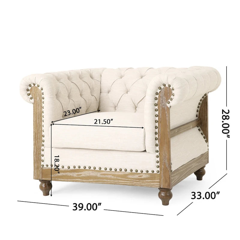 Fauteuils en tissu (ensemble de 2) par