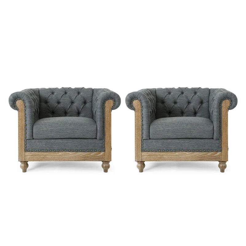 Fauteuils en tissu (ensemble de 2) par