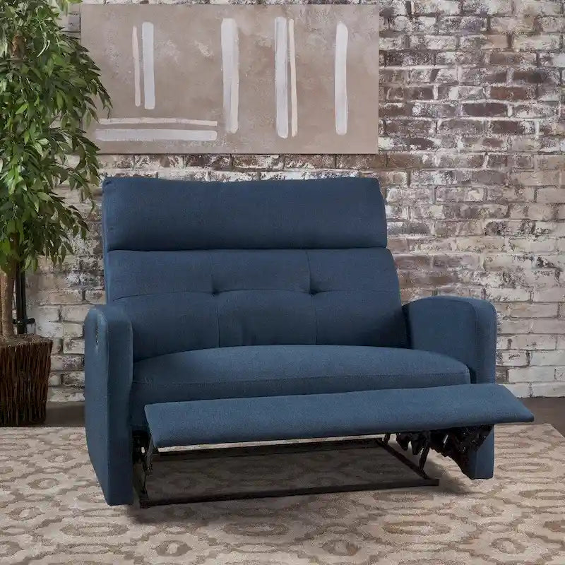 Fauteuil club inclinable 2 places en tissu par