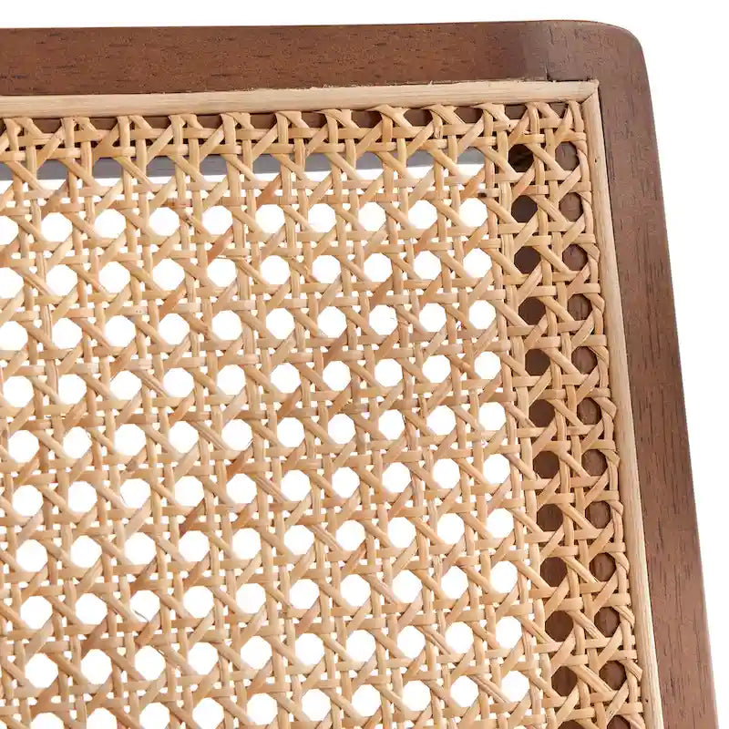 Fauteuil d'appoint en rotin et bois massif