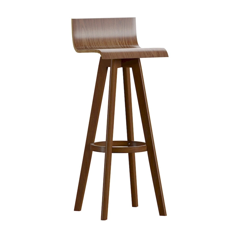 Tabouret pivotant en bois de style Mid-Century (Lot de 2)