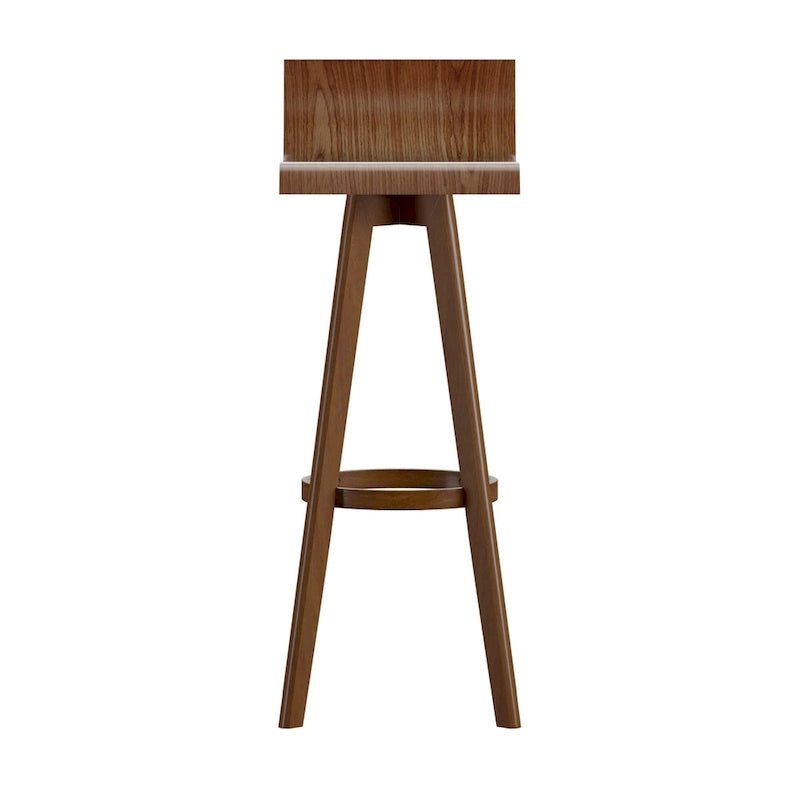 Tabouret pivotant en bois de style Mid-Century (Lot de 2)