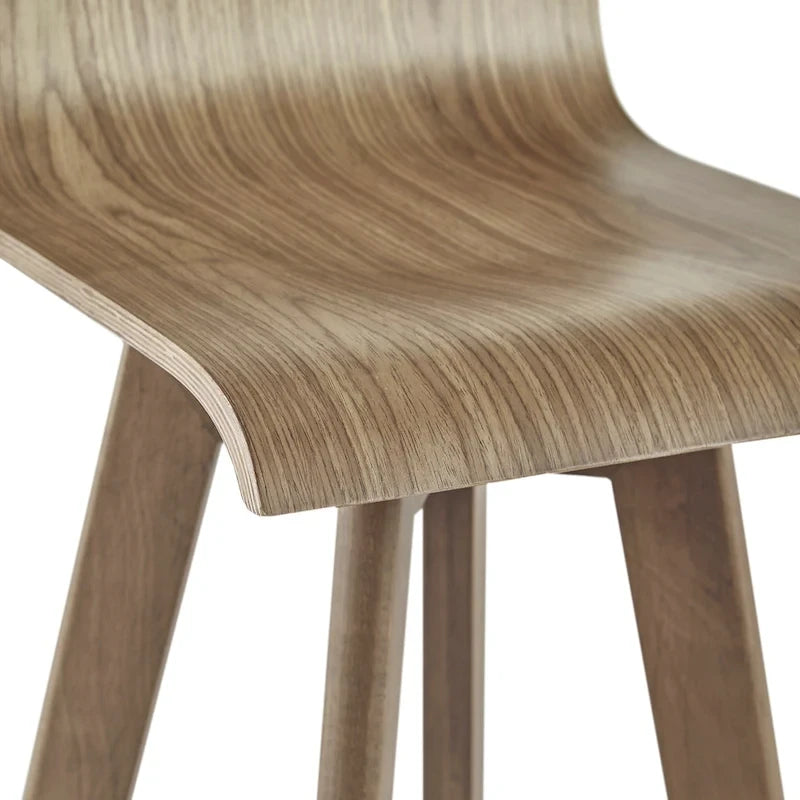 Tabouret pivotant en bois de style Mid-Century (Lot de 2)