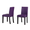 Chaises de salle à manger en similicuir (lot de 2)