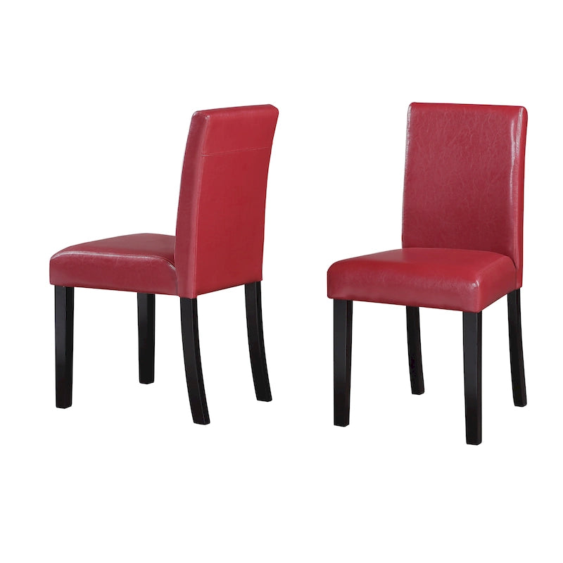 Chaises de salle à manger en similicuir (lot de 2)