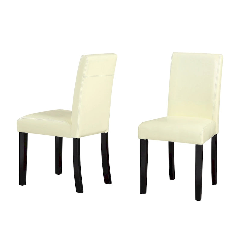 Chaises de salle à manger en similicuir (lot de 2)