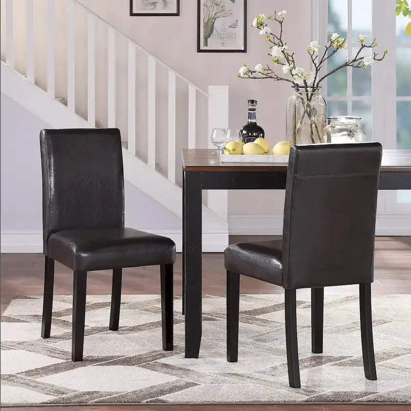 Mai Faux Leather Dining Chairs (Set of 2)