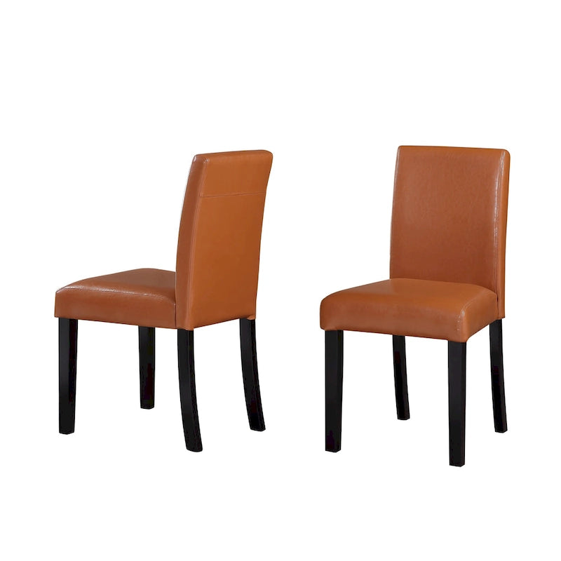 Chaises de salle à manger en similicuir (lot de 2)