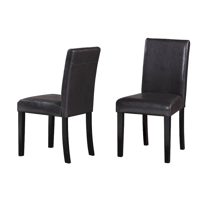 Chaises de salle à manger en similicuir (lot de 2)