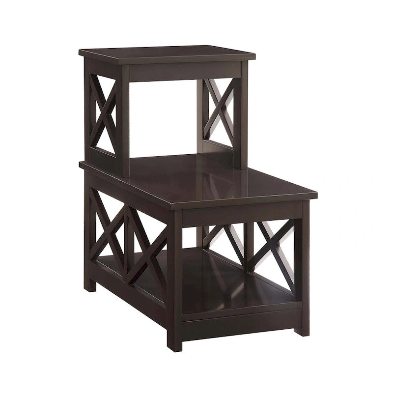 Table d'appoint à 2 niveaux pour fauteuil