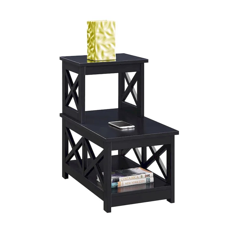 Table d'appoint à 2 niveaux pour fauteuil
