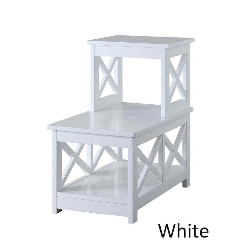 Table d'appoint à 2 niveaux pour fauteuil
