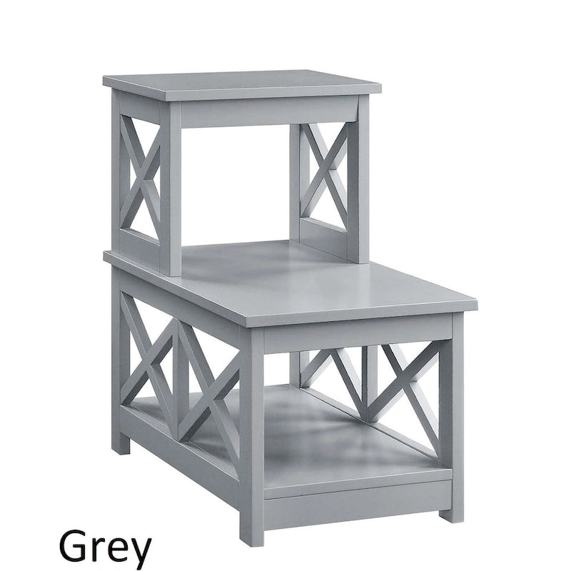 Table d'appoint à 2 niveaux pour fauteuil