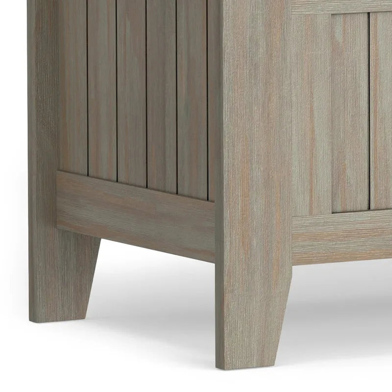 Banc de rangement en bois massif de 48 pouces pour entrée