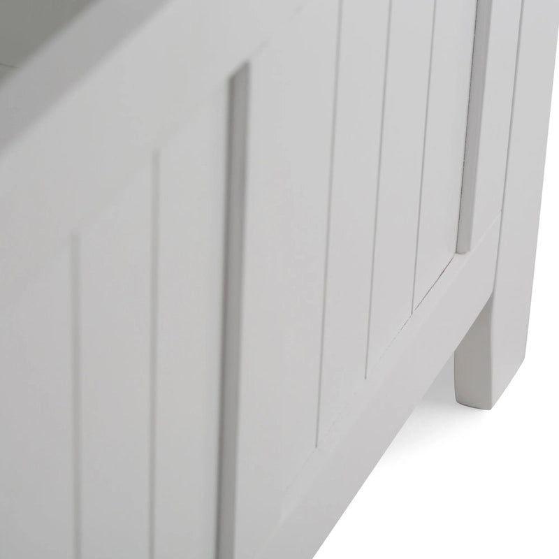 Banc de rangement en bois massif de 48 pouces pour entrée