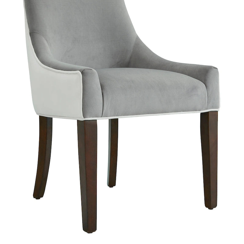 Chaise de salle à manger tapissée par