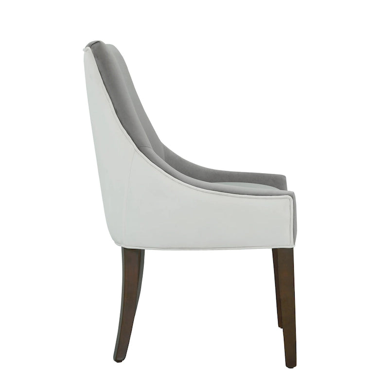 Chaise de salle à manger tapissée par