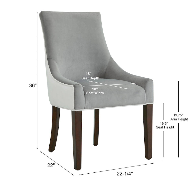 Chaise de salle à manger tapissée par