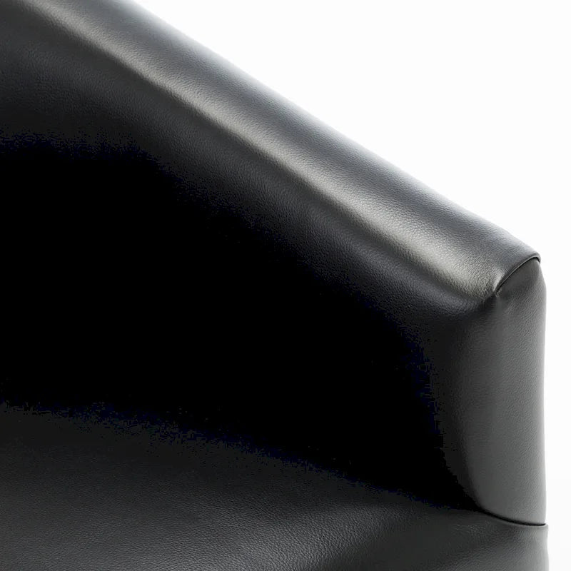 Fauteuil pivotant à base en bois par