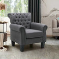 Fauteuil Club Confortable Fauteuil Simple d'Intérieur avec Accoudoirs et Assise Rembourrée