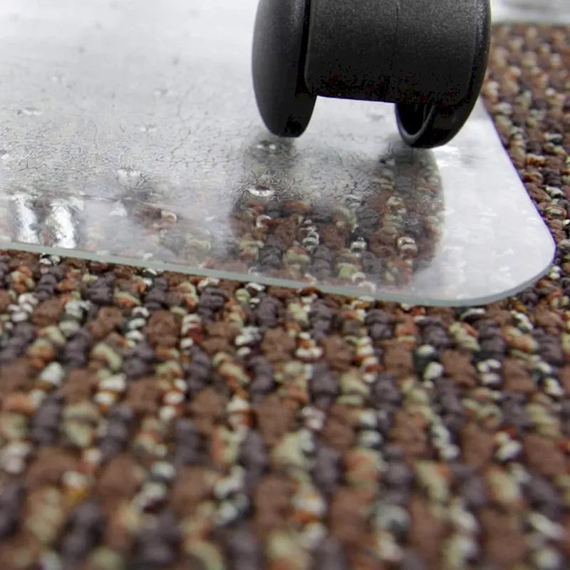 Tapis de protection de sol à picots en PVC pour chaise de bureau pour moquette à poils courts