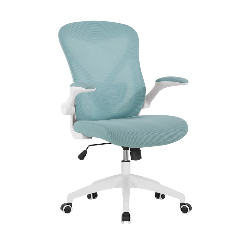 Chaise de bureau ergonomique en filet avec base en nylon et mécanisme d'inclinaison