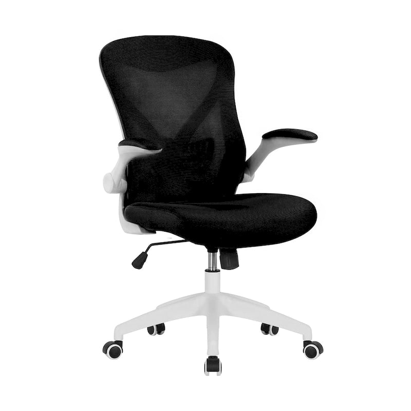 Chaise de bureau ergonomique en filet avec base en nylon et mécanisme d'inclinaison