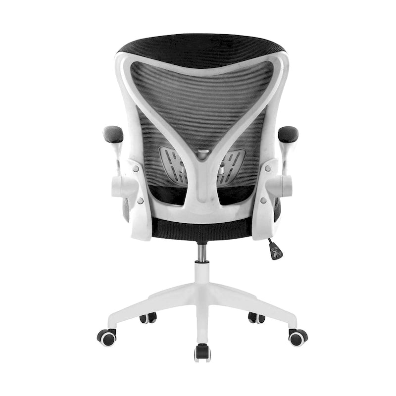 Chaise de bureau ergonomique en filet avec base en nylon et mécanisme d'inclinaison