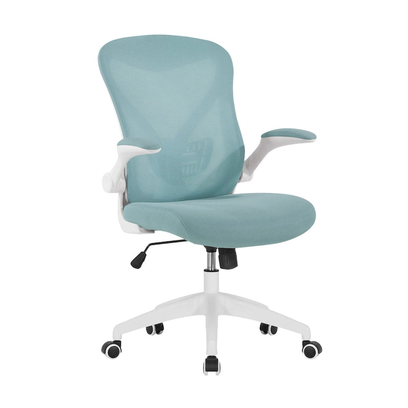 Chaise de bureau ergonomique en filet avec base en nylon et mécanisme d'inclinaison