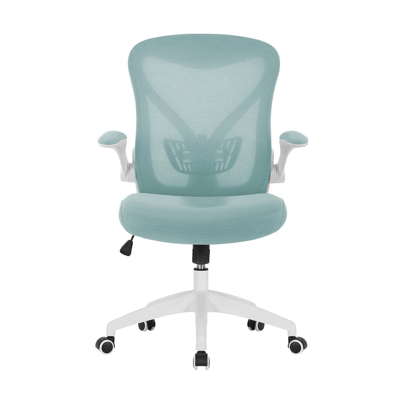 Chaise de bureau ergonomique en filet avec base en nylon et mécanisme d'inclinaison