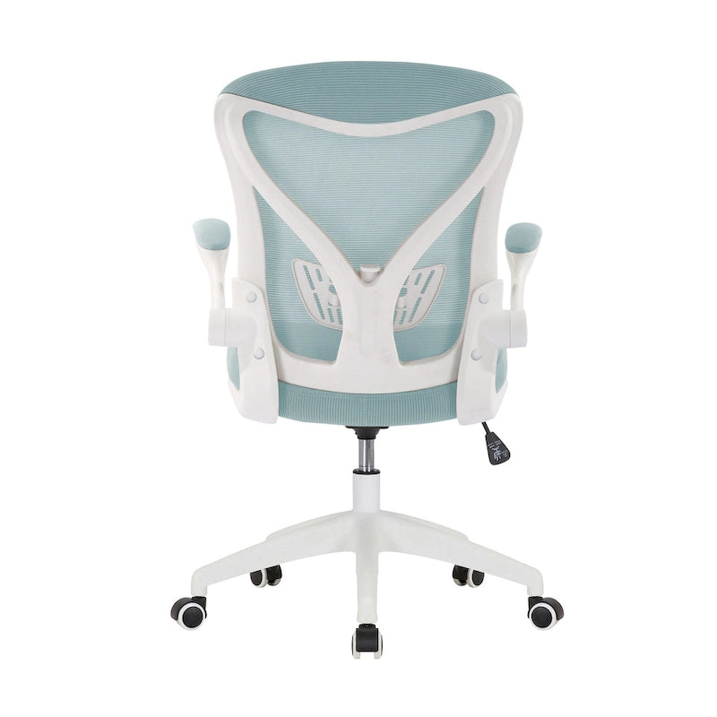 Chaise de bureau ergonomique en filet avec base en nylon et mécanisme d'inclinaison