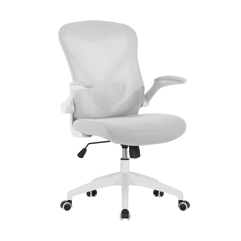 Chaise de bureau ergonomique en filet avec base en nylon et mécanisme d'inclinaison