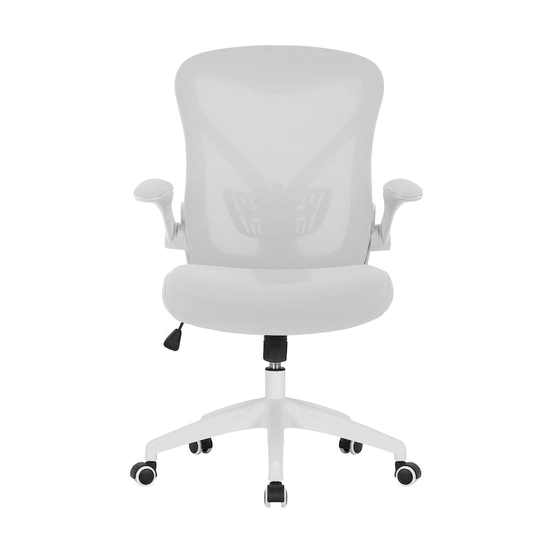 Chaise de bureau ergonomique en filet avec base en nylon et mécanisme d'inclinaison