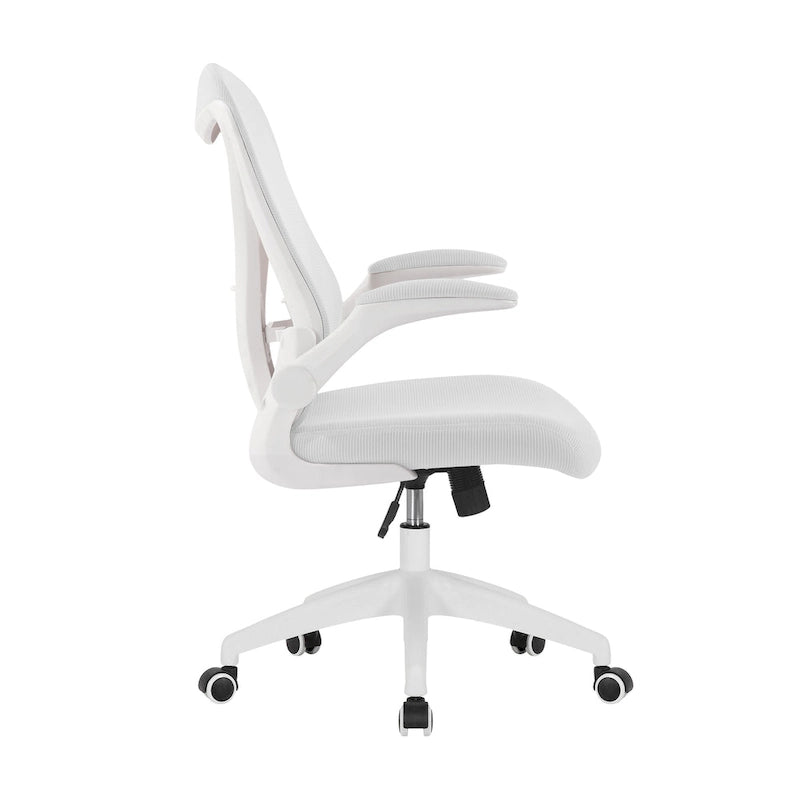 Chaise de bureau ergonomique en filet avec base en nylon et mécanisme d'inclinaison