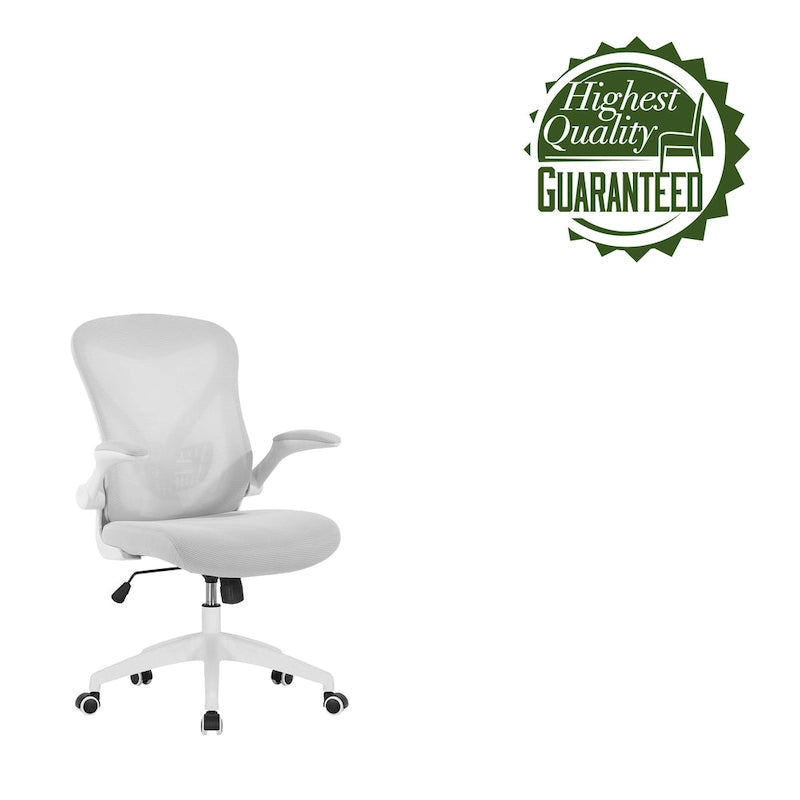 Chaise de bureau ergonomique en filet avec base en nylon et mécanisme d'inclinaison