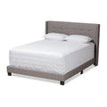 Lit en tissu capitonné contemporain par