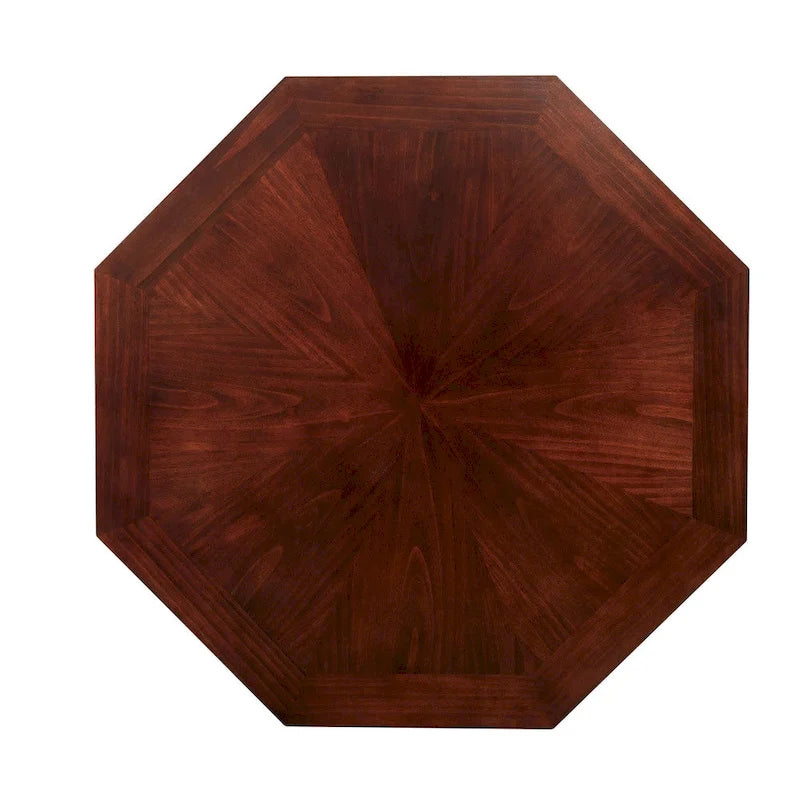 Table de poker traditionnelle en bois massif de cerisier par