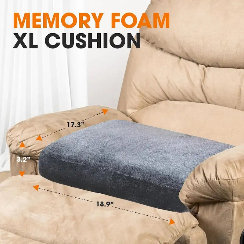 Coussin de siège extra large en mousse à mémoire de forme ultra-soutien