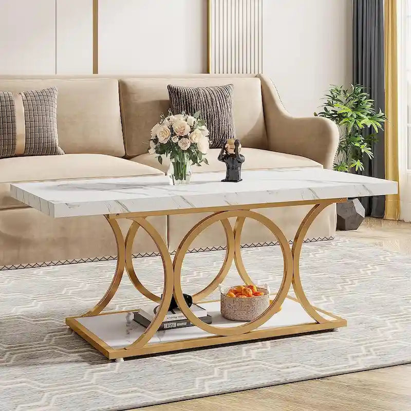 Table basse rectangulaire, tables basses modernes pour salon