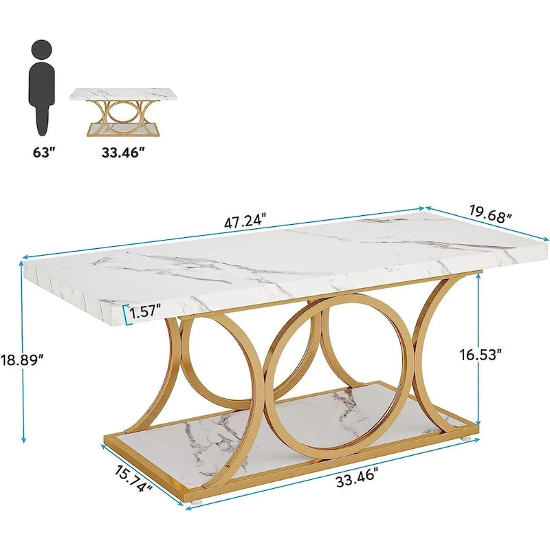 Table basse rectangulaire, tables basses modernes pour salon
