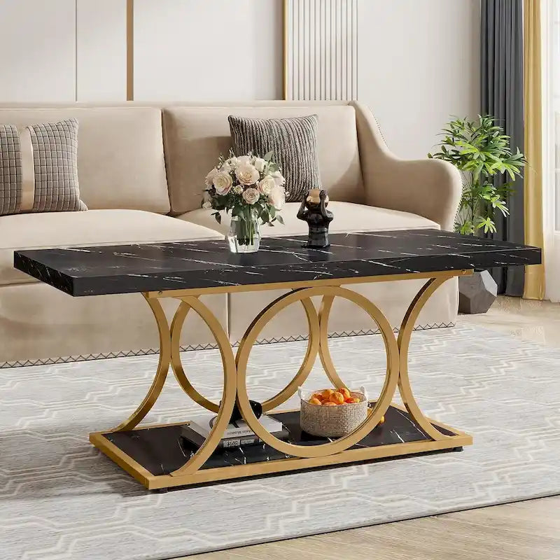 Table basse rectangulaire, tables basses modernes pour salon