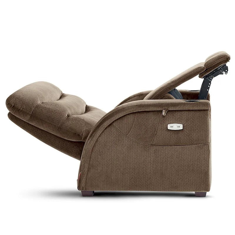 Fauteuil inclinable électrique zéro gravité avec appui-tête réglable pour salon, tissu