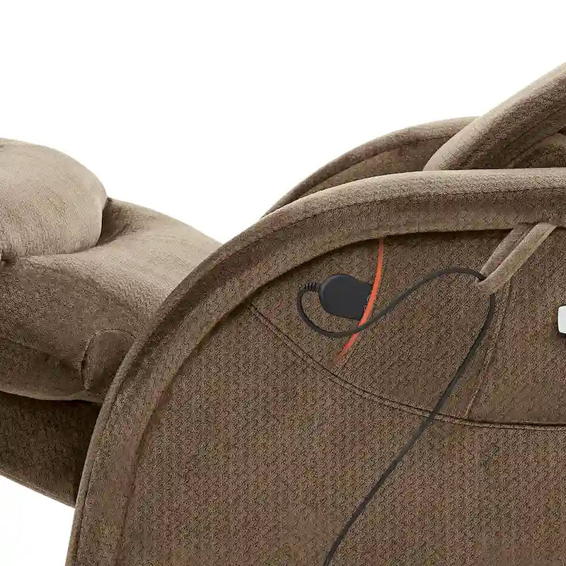 Fauteuil inclinable électrique zéro gravité avec appui-tête réglable pour salon, tissu