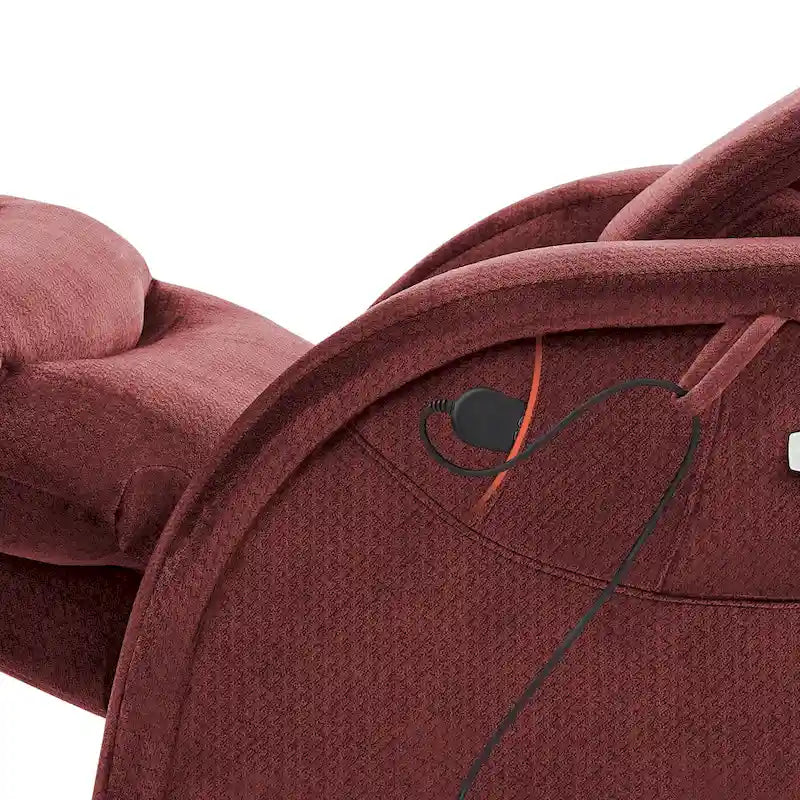 Fauteuil inclinable électrique zéro gravité avec appui-tête réglable pour salon, tissu
