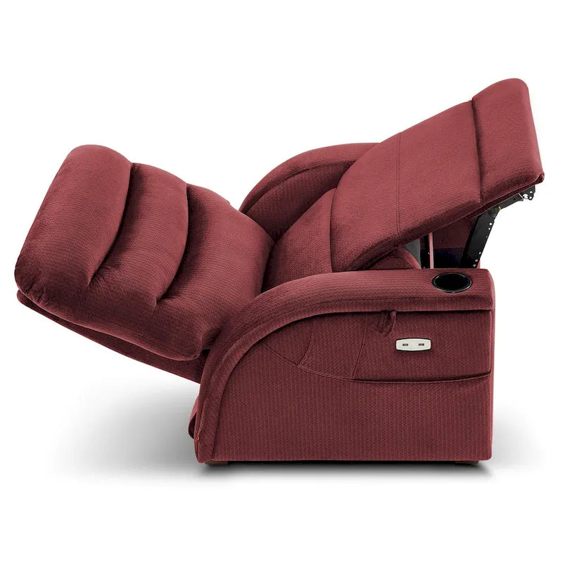 Fauteuil inclinable électrique zéro gravité avec appui-tête réglable pour salon, tissu